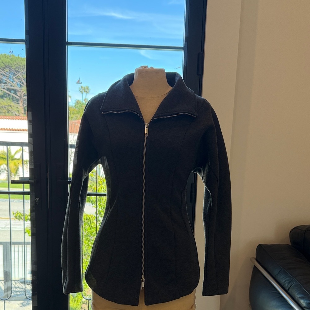 Zara Women's Dark Gray Zip-Up Jacket